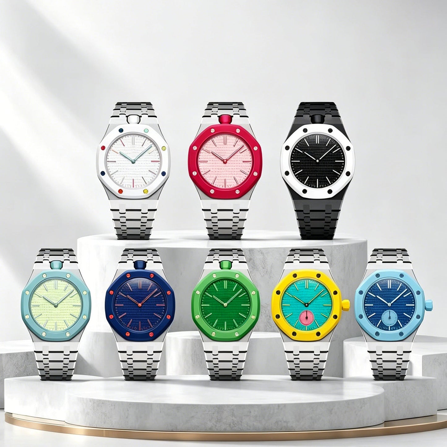 [Azure Tears]ROYAL OAK POP EXCLUSIVE STEE CASE & STRAP