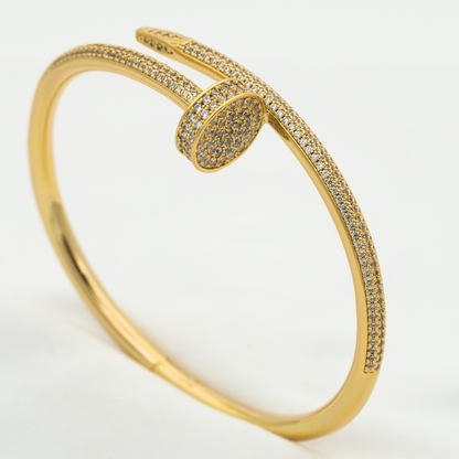 [Azure Tears]JUSTE UN CLOU 3.5MM FULL PAVÉ NAIL BANGLE