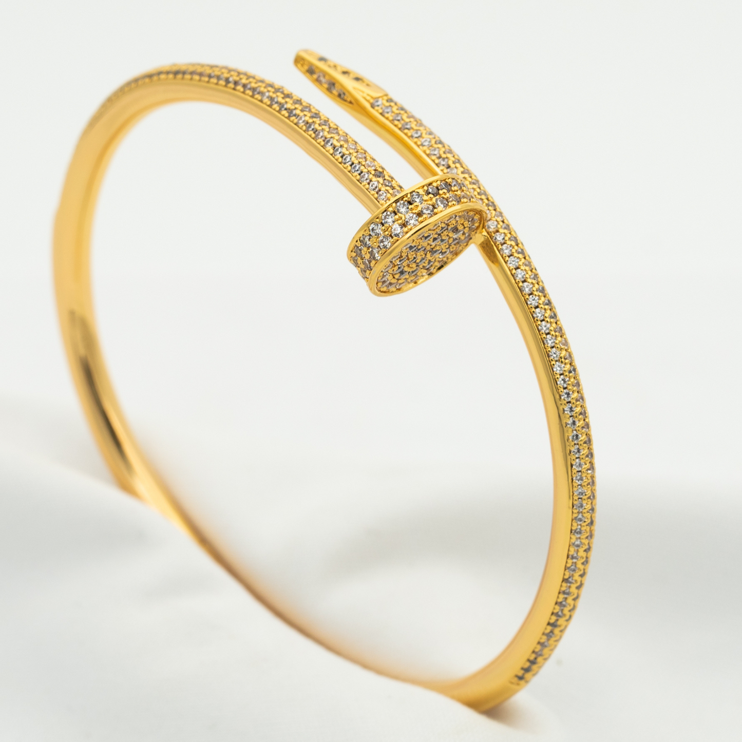 [Azure Tears]JUSTE UN CLOU 3.5MM FULL PAVÉ NAIL BANGLE