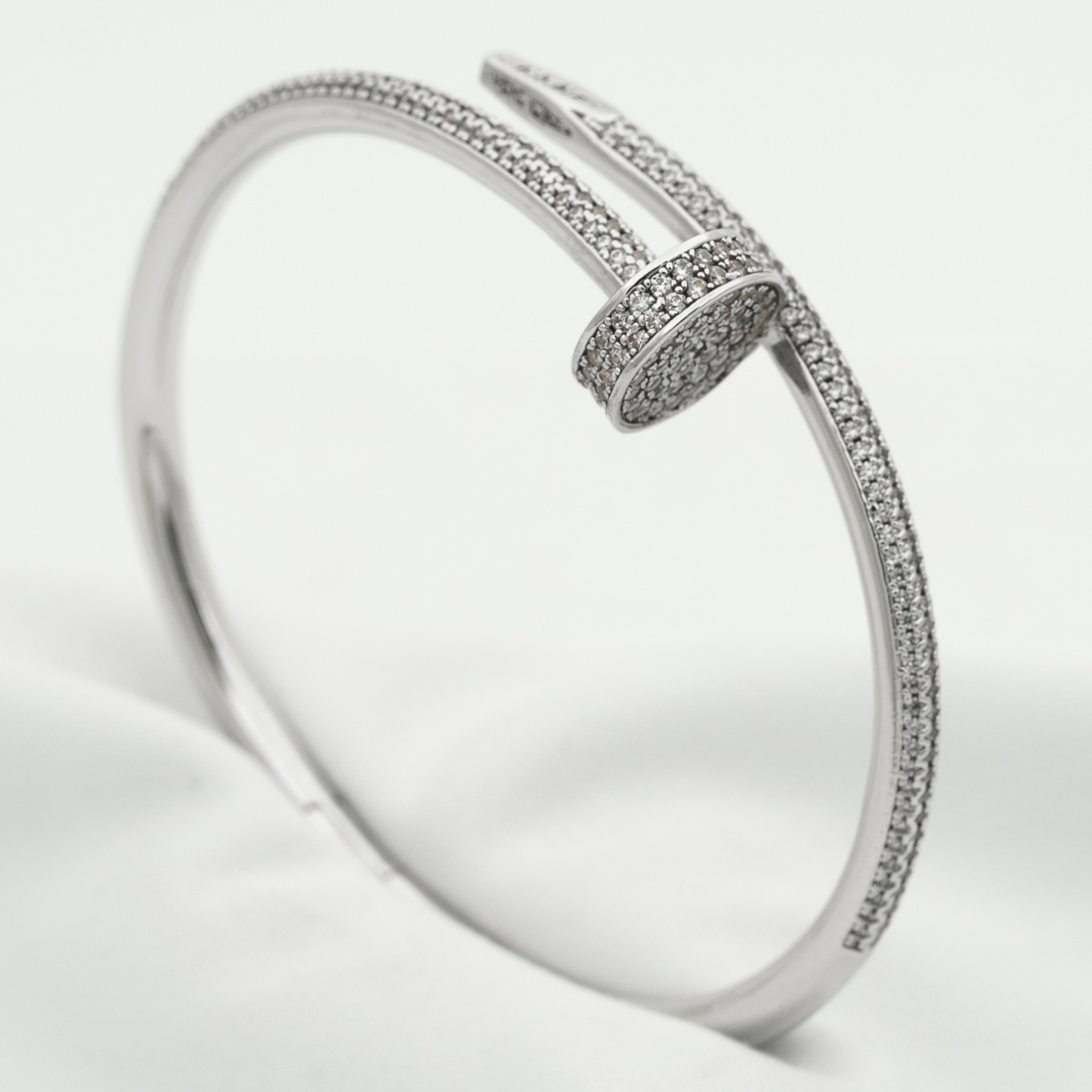 [Azure Tears]JUSTE UN CLOU 3.5MM FULL PAVÉ NAIL BANGLE
