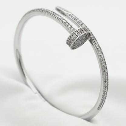 [Azure Tears]JUSTE UN CLOU 3.5MM FULL PAVÉ NAIL BANGLE