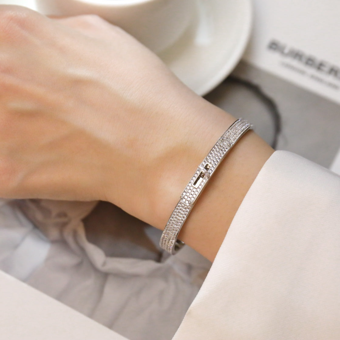 [Azure Tears]KELLY BRACELET DIAMOND PAVED