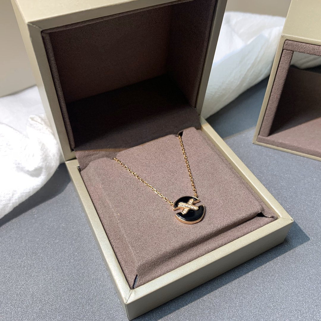 [Azure Tears]JEUX DE ROSE GOLD DIAMOND NECKLACE