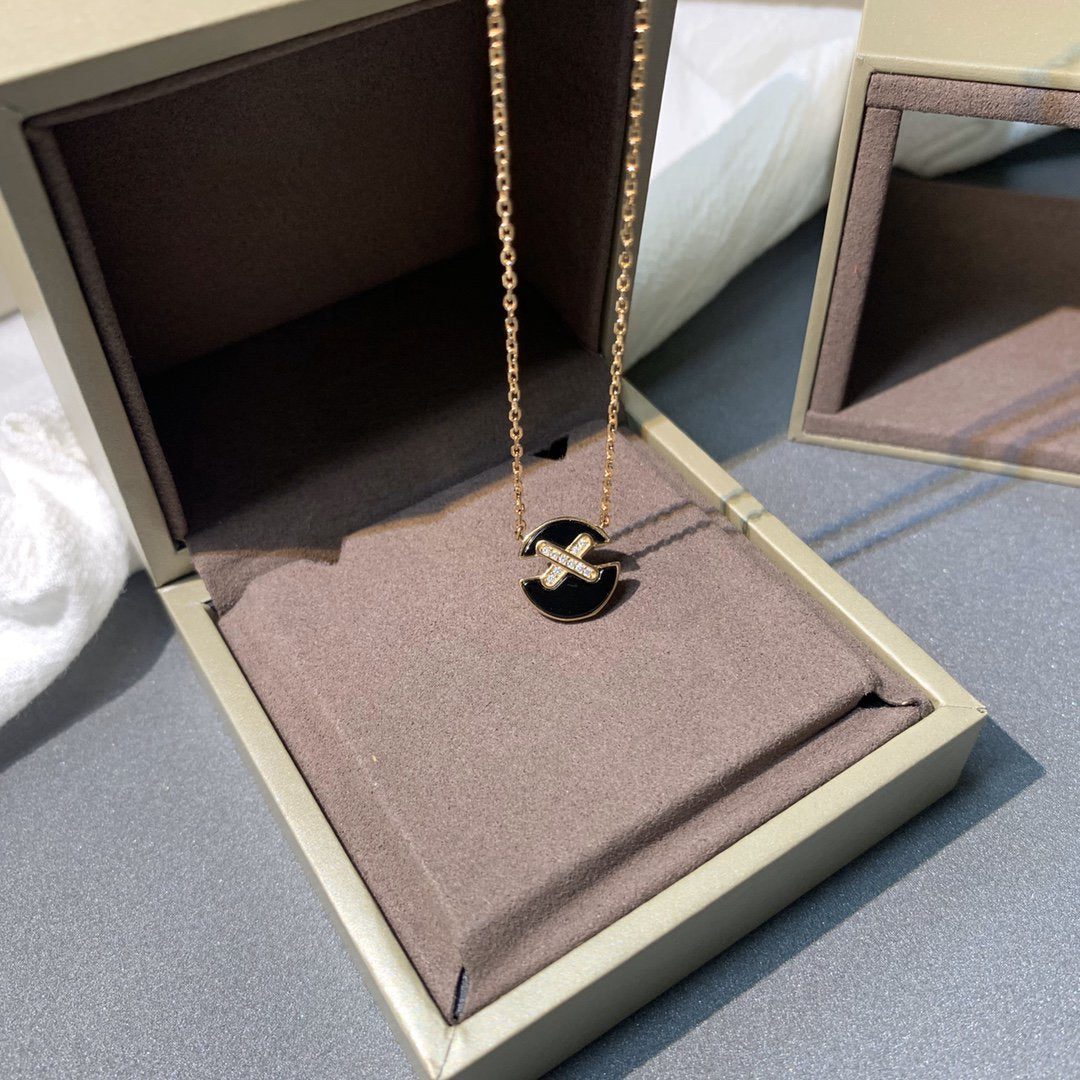 [Azure Tears]JEUX DE ROSE GOLD DIAMOND NECKLACE
