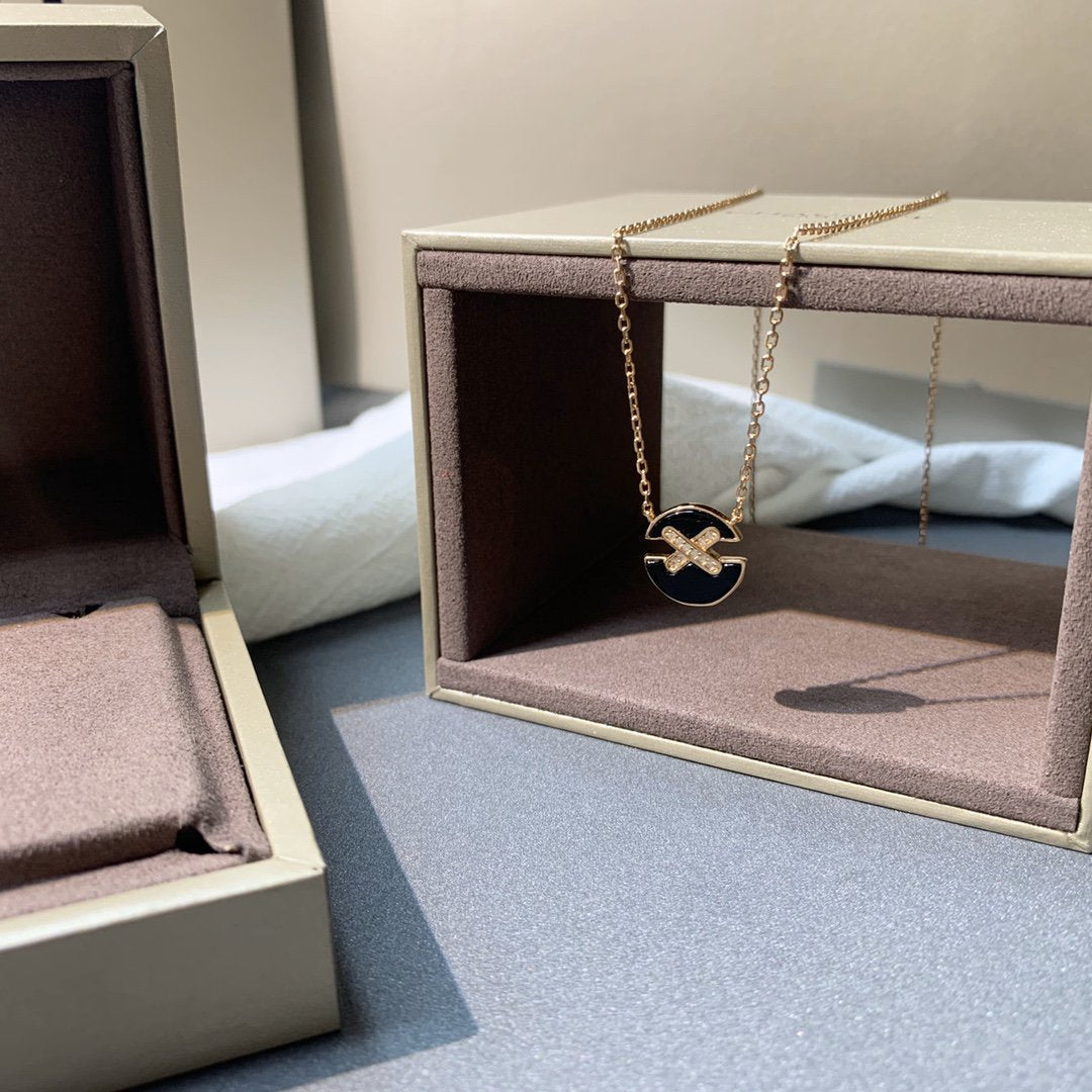 [Azure Tears]JEUX DE ROSE GOLD DIAMOND NECKLACE