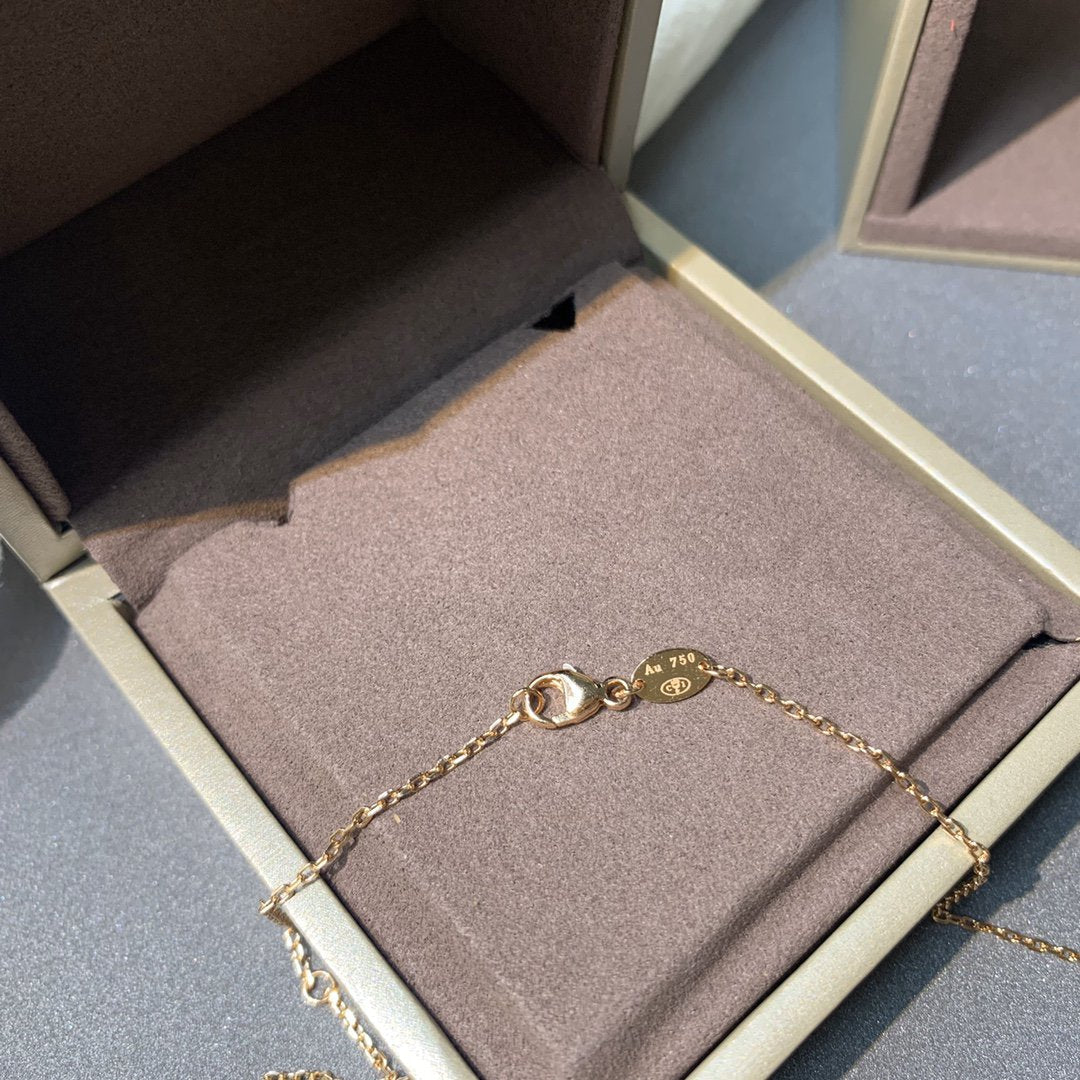 [Azure Tears]JEUX DE ROSE GOLD DIAMOND NECKLACE