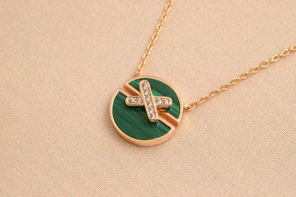 [Azure Tears]JEUX DE ROSE GOLD DIAMOND NECKLACE