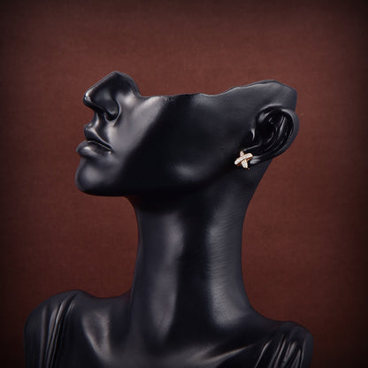 [Azure Tears]JEUX DE GOLD DIAMOND EARRINGS