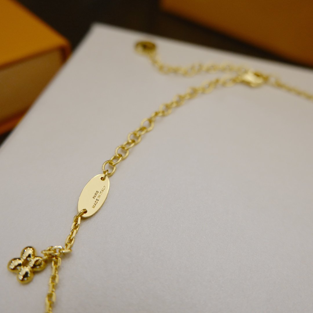 [Azure Tears]BLOOMING SUPPLE NECKLACE BRASS