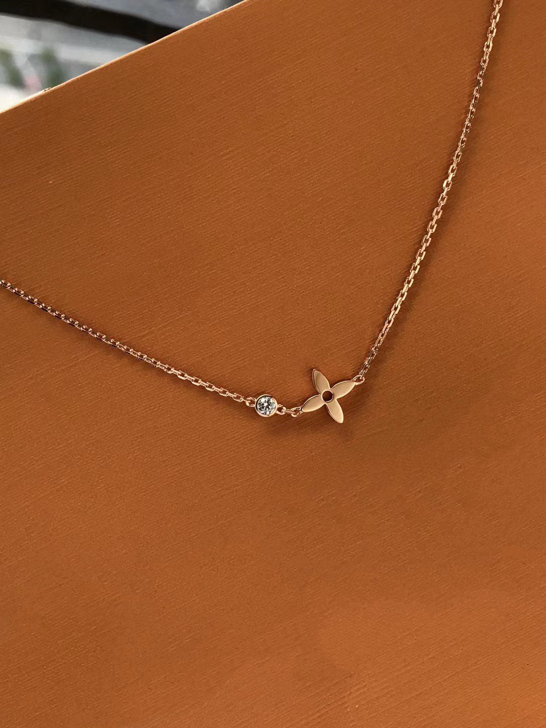 [Azure Tears]BLOSSOM PENDANT ROSE GOLD AND DIAMOND