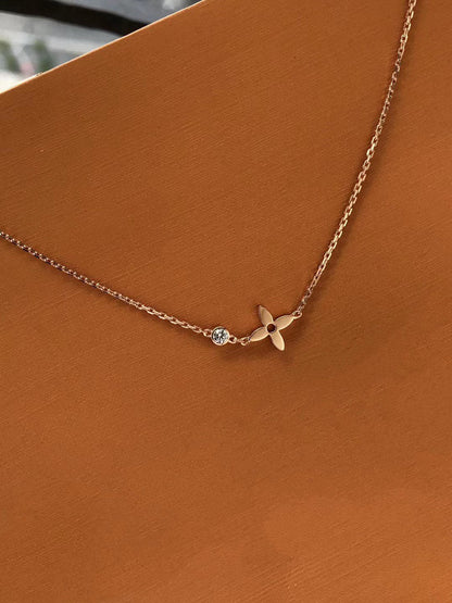 [Azure Tears]BLOSSOM PENDANT ROSE GOLD AND DIAMOND