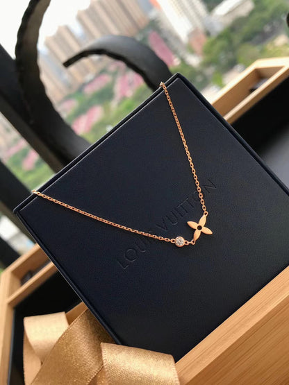 [Azure Tears]BLOSSOM PENDANT ROSE GOLD AND DIAMOND