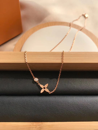 [Azure Tears]BLOSSOM PENDANT ROSE GOLD AND DIAMOND