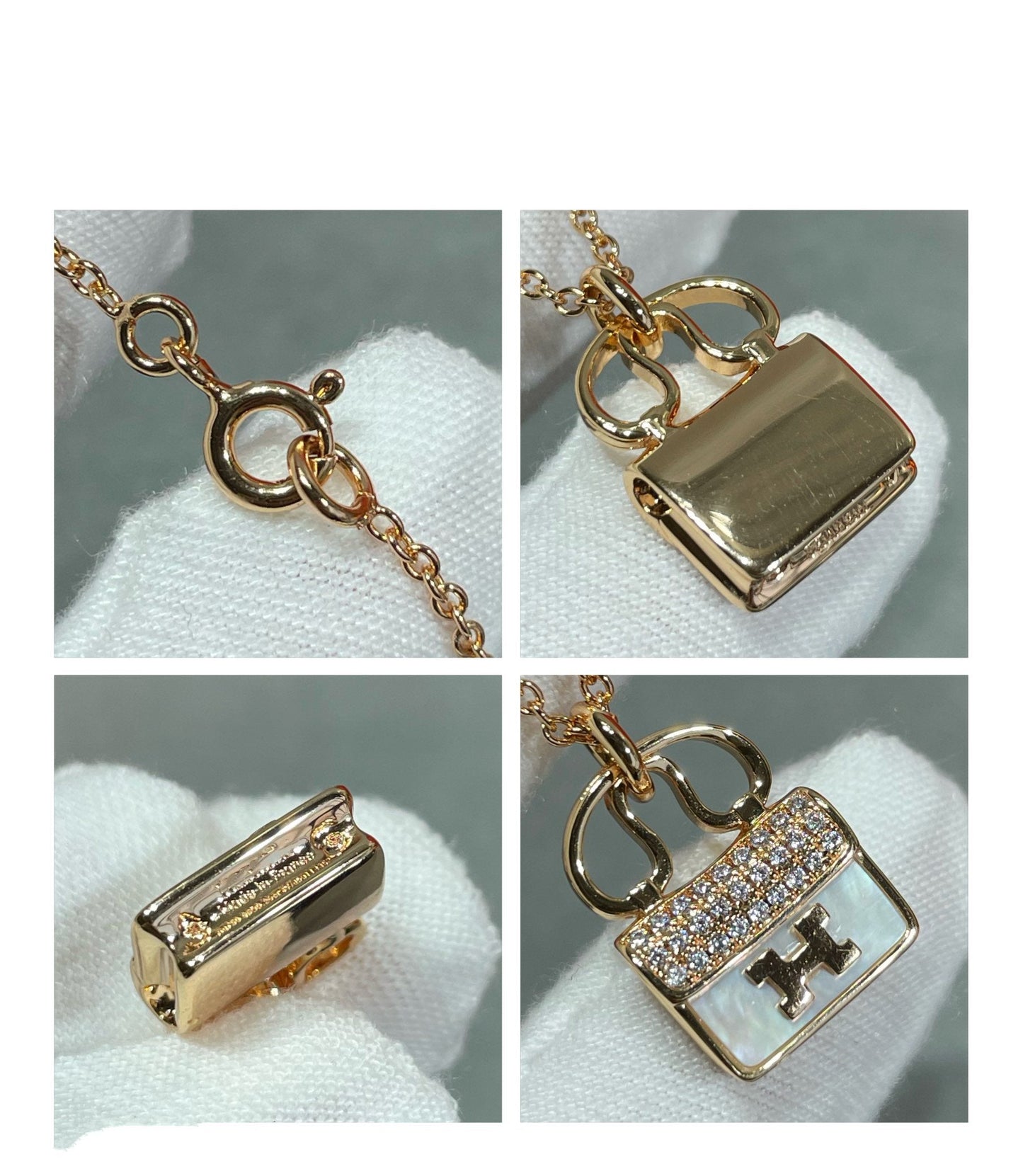 [Azure Tears]H CIRCE MOISSANITE PENDANT NECKLACE GOLD