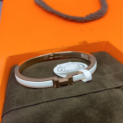 [Azure Tears]CLASSIC HM CLIC WHITE 8MM ENAMEL BRACELET