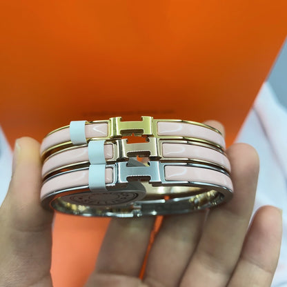 [Azure Tears]CLASSIC HM CLIC  PINK 8MM ENAMEL BRACELET