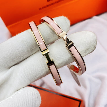 [Azure Tears]CLASSIC HM CLIC  PINK 8MM ENAMEL BRACELET