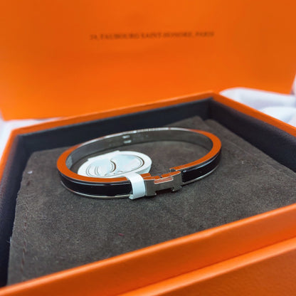 [Azure Tears]CLASSIC HM CLIC BLACK 8MM ENAMEL BRACELET