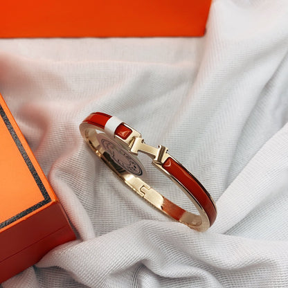 [Azure Tears]CLASSIC HM CLIC RED 8MM ENAMEL BRACELET