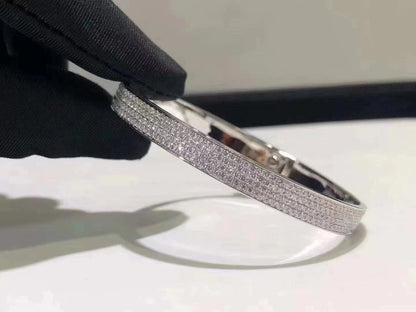 [Azure Tears]HM KELLY BRACELET IN SILVER AND FULL PAVE DIAMOND