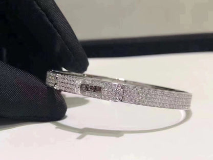 [Azure Tears]HM KELLY BRACELET IN SILVER AND FULL PAVE DIAMOND