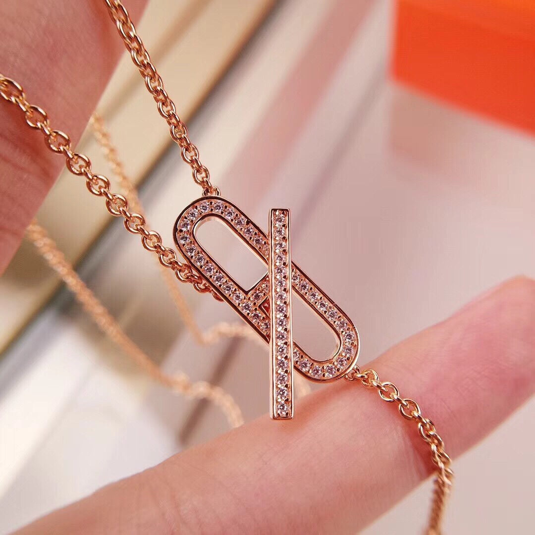 [Azure Tears]HM FIRE PIG NOSE NECKLACE TRENDY STREET