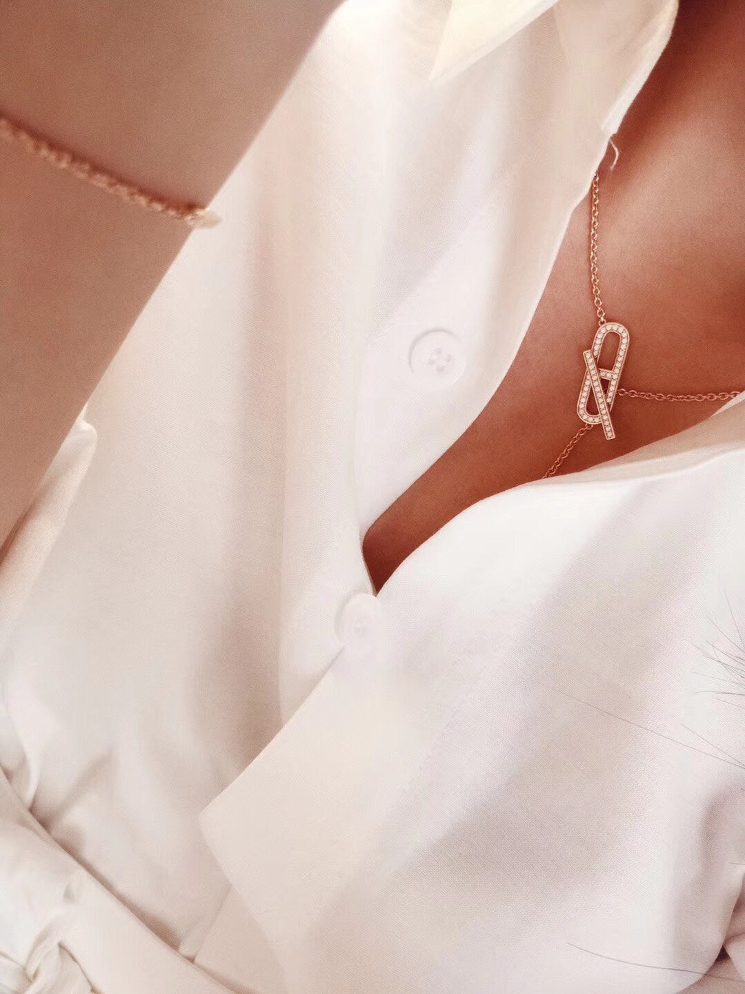 [Azure Tears]HM FIRE PIG NOSE NECKLACE TRENDY STREET