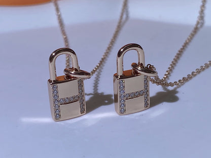 [Azure Tears]HM ADVANCED NICHE LOCK HEAD NECKLACE DIAMONDS