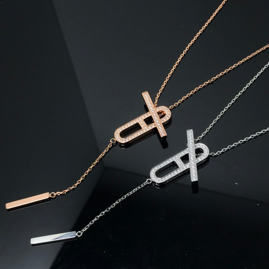 [Azure Tears]HM NECKLACE PLATINUM ROSE GOLD DIAMOND