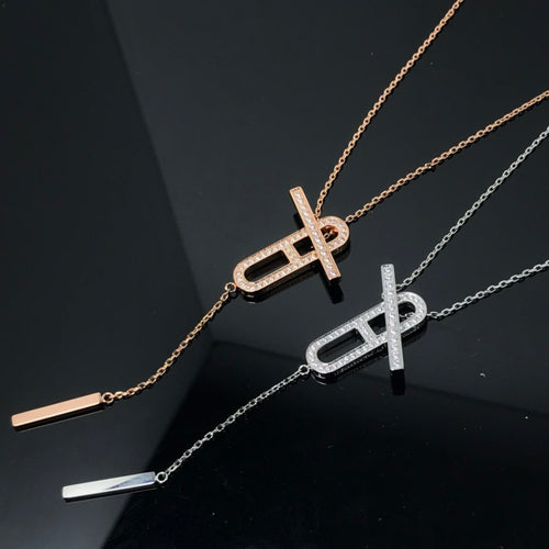 [Azure Tears]HM NECKLACE PLATINUM ROSE GOLD DIAMOND