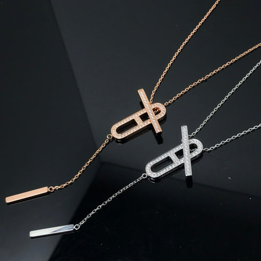 [Azure Tears]HM NECKLACE PLATINUM ROSE GOLD DIAMOND