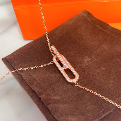 [Azure Tears]HM NECKLACE PLATINUM ROSE GOLD DIAMOND