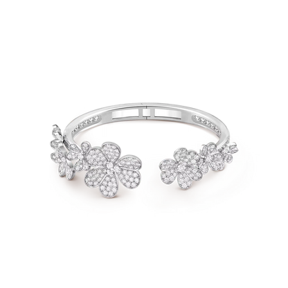 [Azure Tears]LUMINOUS BLOSSOM OPEN BANGLE