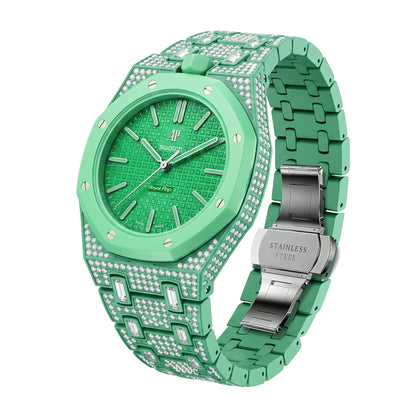 [Azure Tears]Royal Oak Pop Exclusive Bioceramic Case & Bioceramic Strap Full Diamond