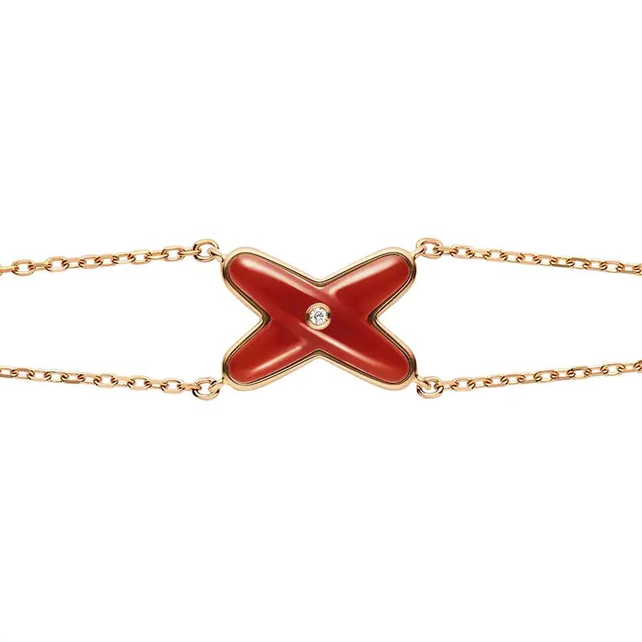 [Azure Tears]JEUX BRACELET CARNELIAN ROSE GOLD 1 DIAMOND