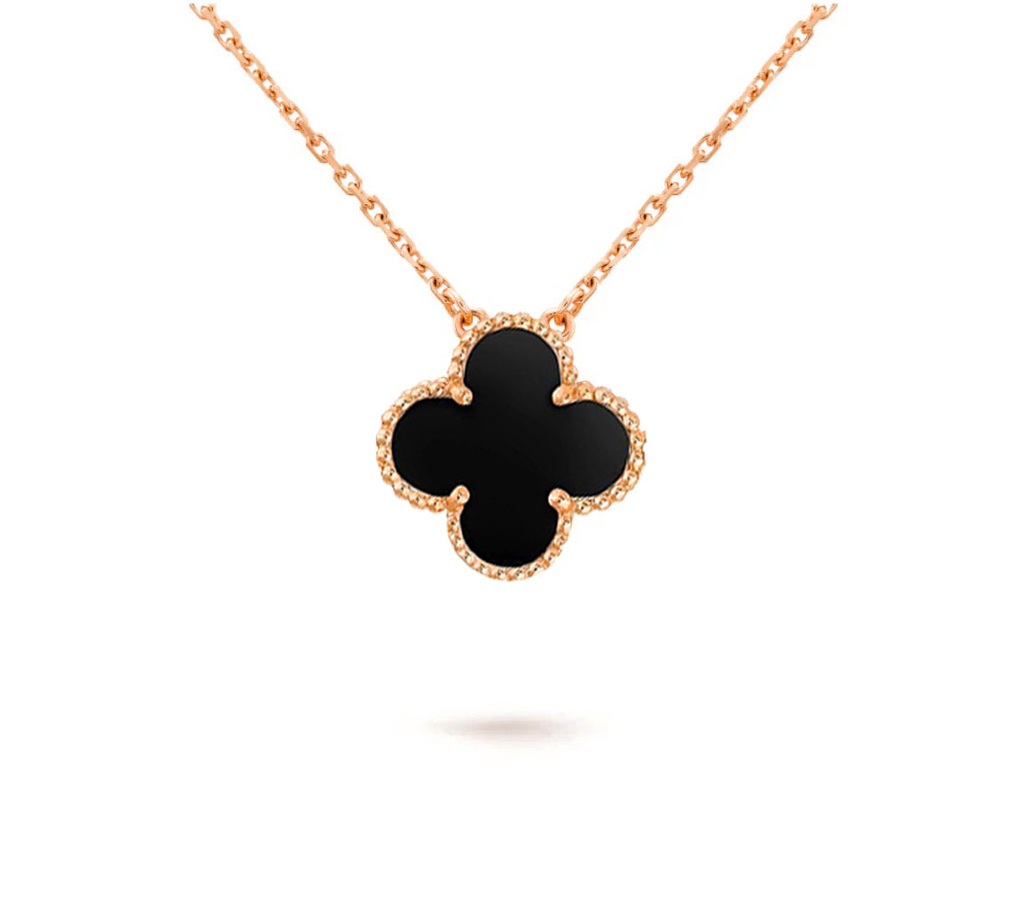 [Azure Tears]15MM CLOVER FLOWER PENDANT NECKLACE COLLECTION