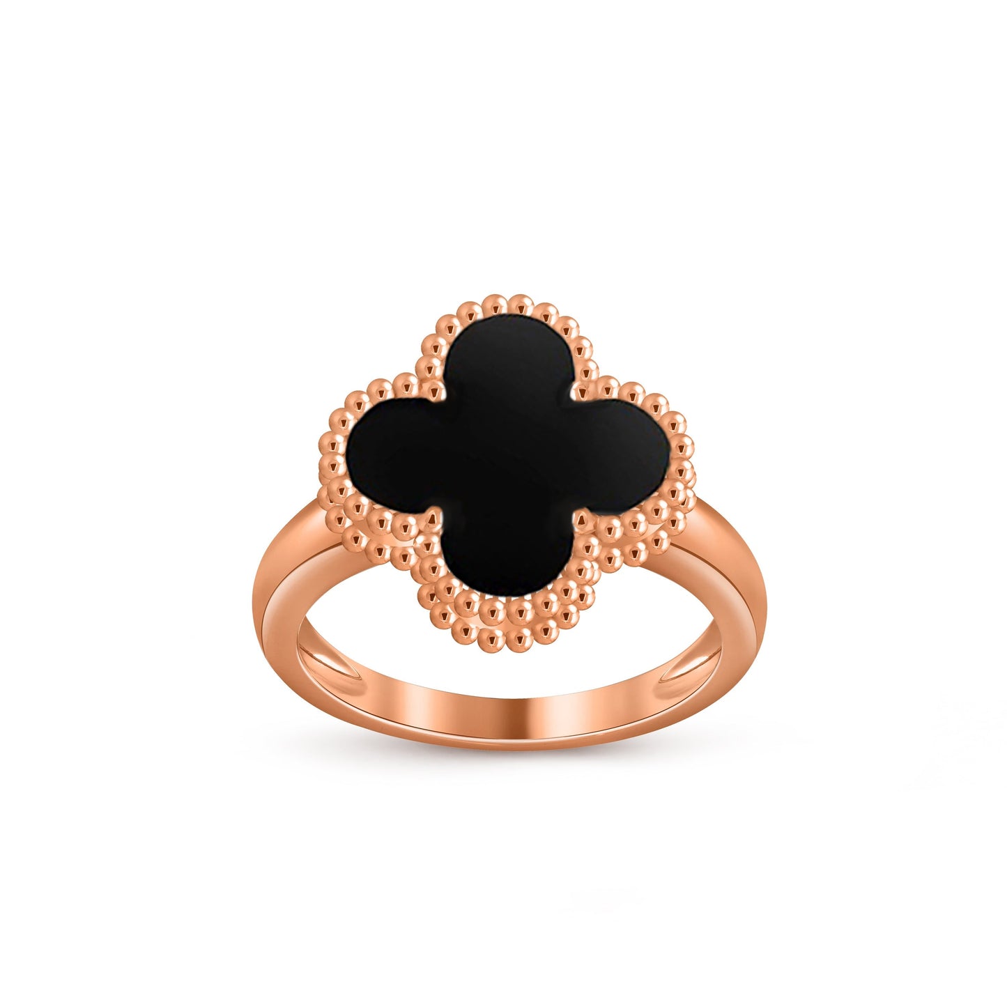 [Azure Tears]LUCKY CLOVER VINTAGE ROSE GOLD RING COLLECTION