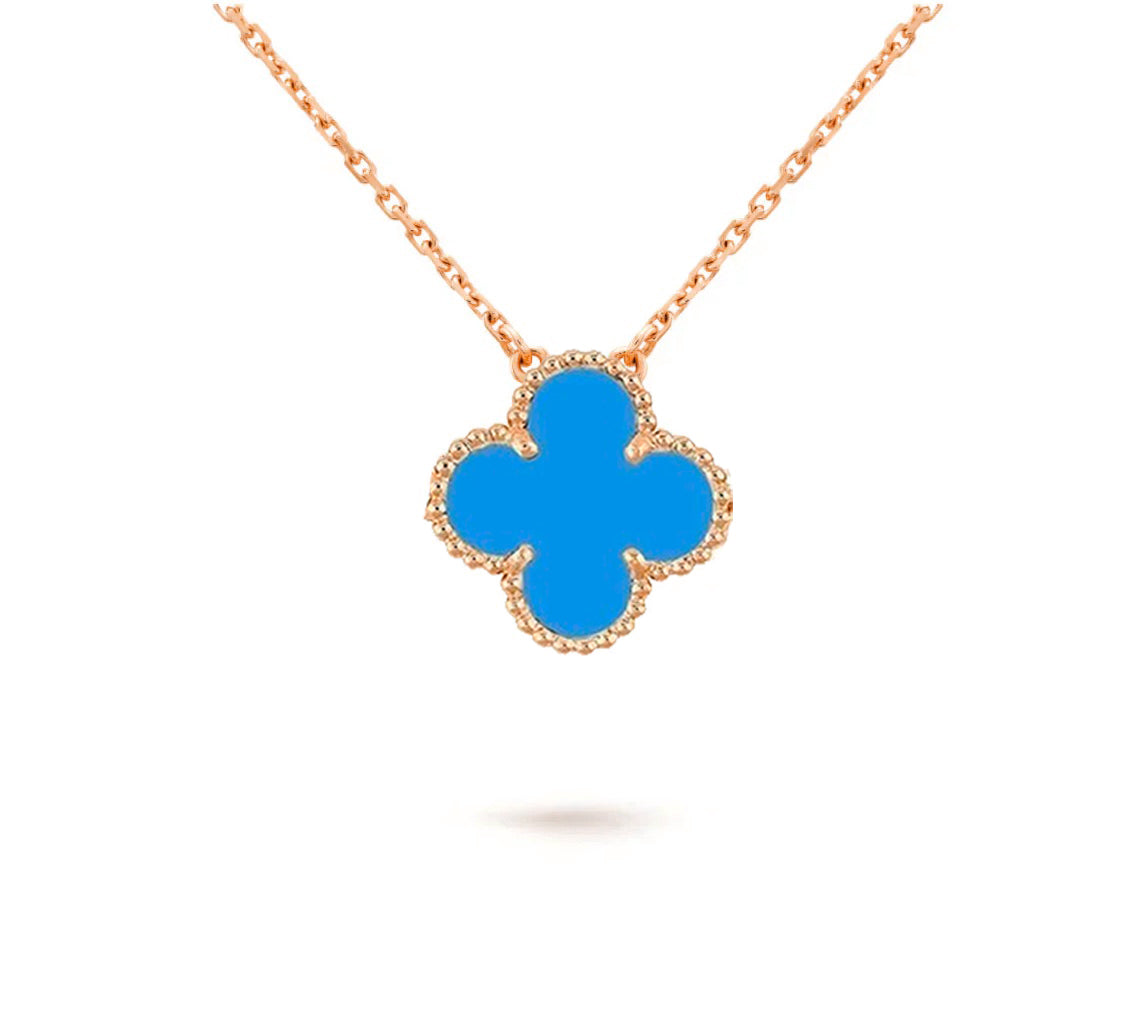 [Azure Tears]15MM CLOVER FLOWER PENDANT NECKLACE COLLECTION