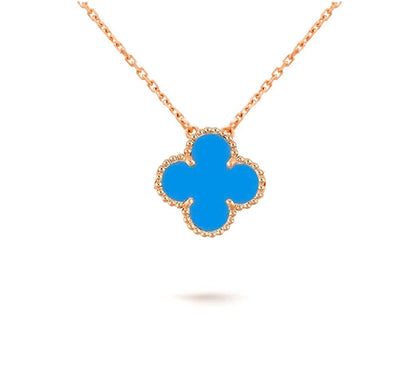 [Azure Tears]15MM CLOVER FLOWER PENDANT NECKLACE COLLECTION