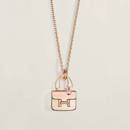 [Azure Tears]AMULETTE PEDANT ROSE GOLD NECKLACE