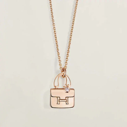 [Azure Tears]AMULETTE PEDANT ROSE GOLD NECKLACE