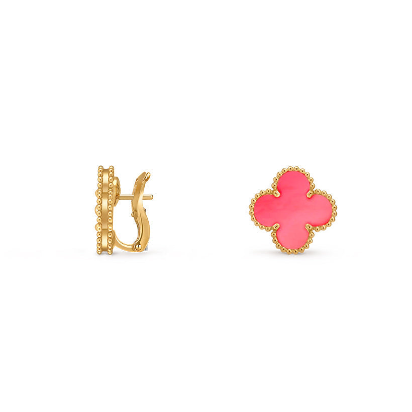 [Azure Tears]15MM CLOVER FLOWER STUD EARRINGS GOLD COLLECTION