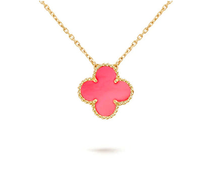 [Azure Tears]15MM CLOVER FLOWER PENDANT NECKLACE COLLECTION