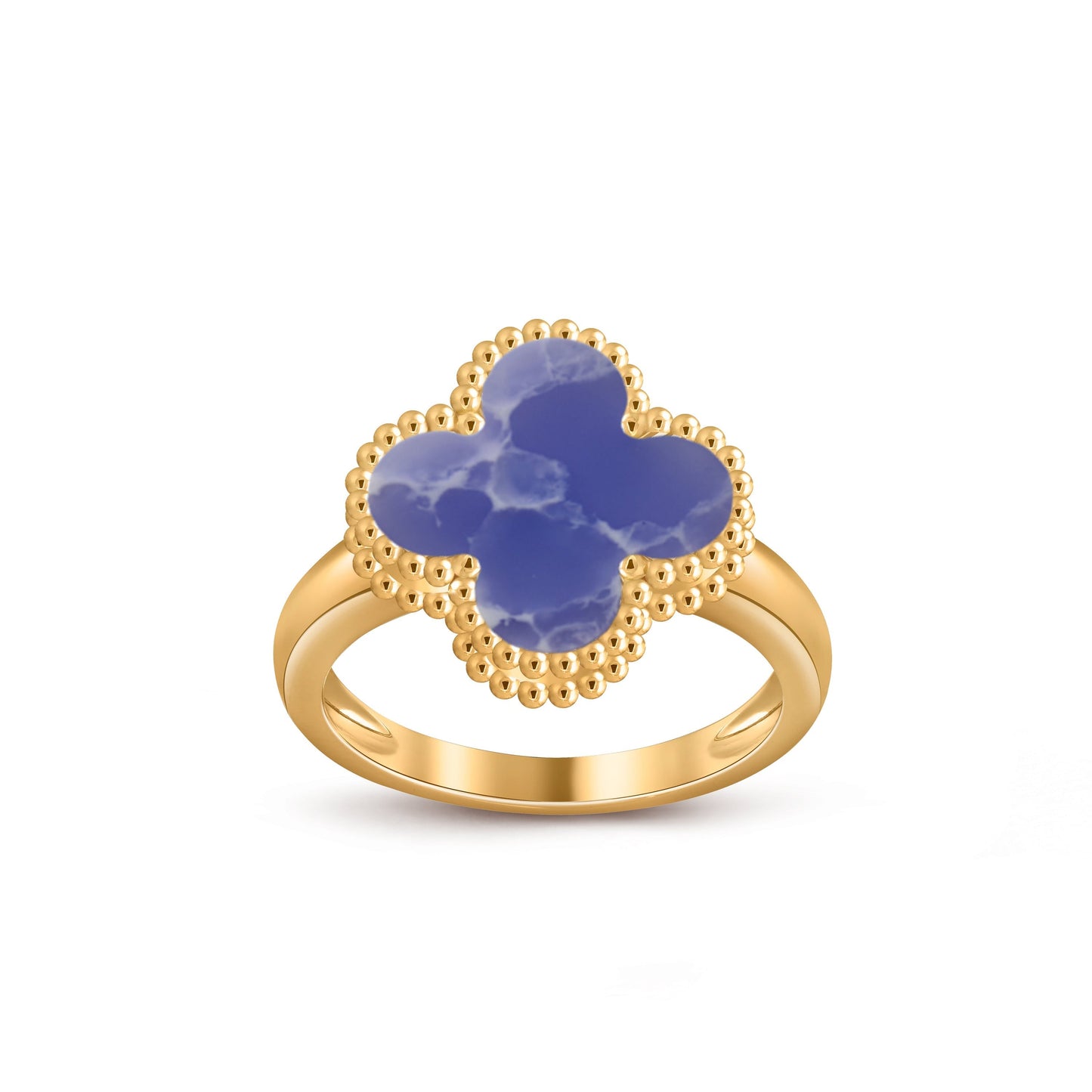 [Azure Tears]LUCKY CLOVER VINTAGE GOLD RING COLLECTION