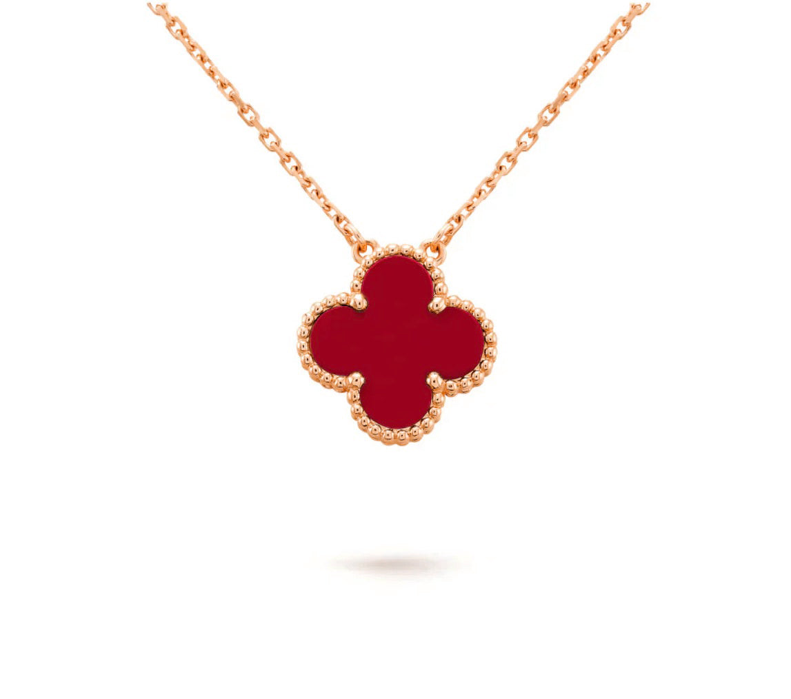 [Azure Tears]15MM CLOVER FLOWER PENDANT NECKLACE COLLECTION