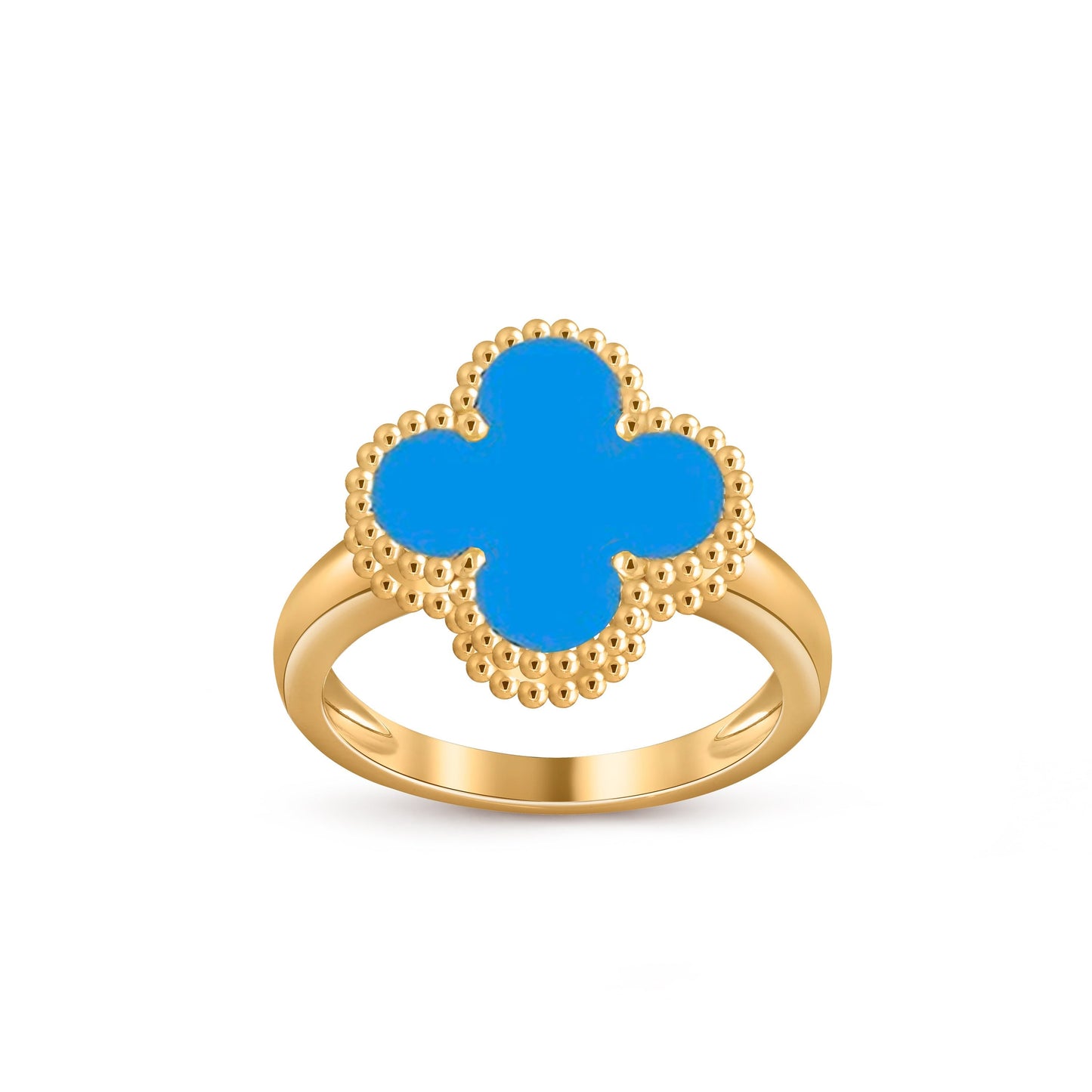 [Azure Tears]LUCKY CLOVER VINTAGE GOLD RING COLLECTION