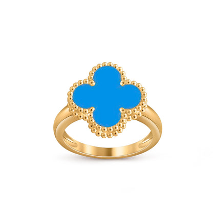 [Azure Tears]LUCKY CLOVER VINTAGE GOLD RING COLLECTION