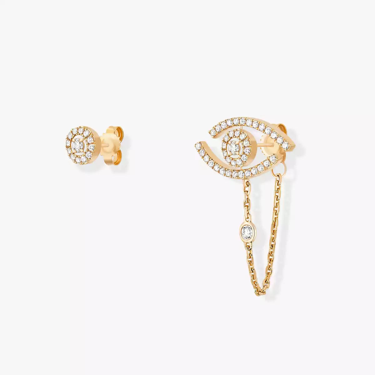 [Azure Tears]LUCKY EYE DIAMOND EARRINGS