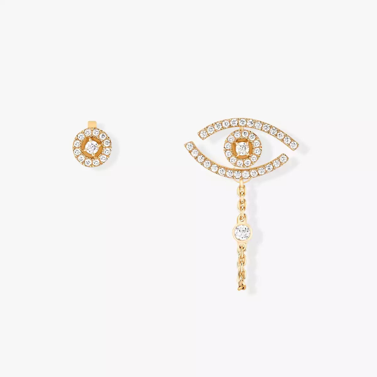 [Azure Tears]LUCKY EYE DIAMOND EARRINGS