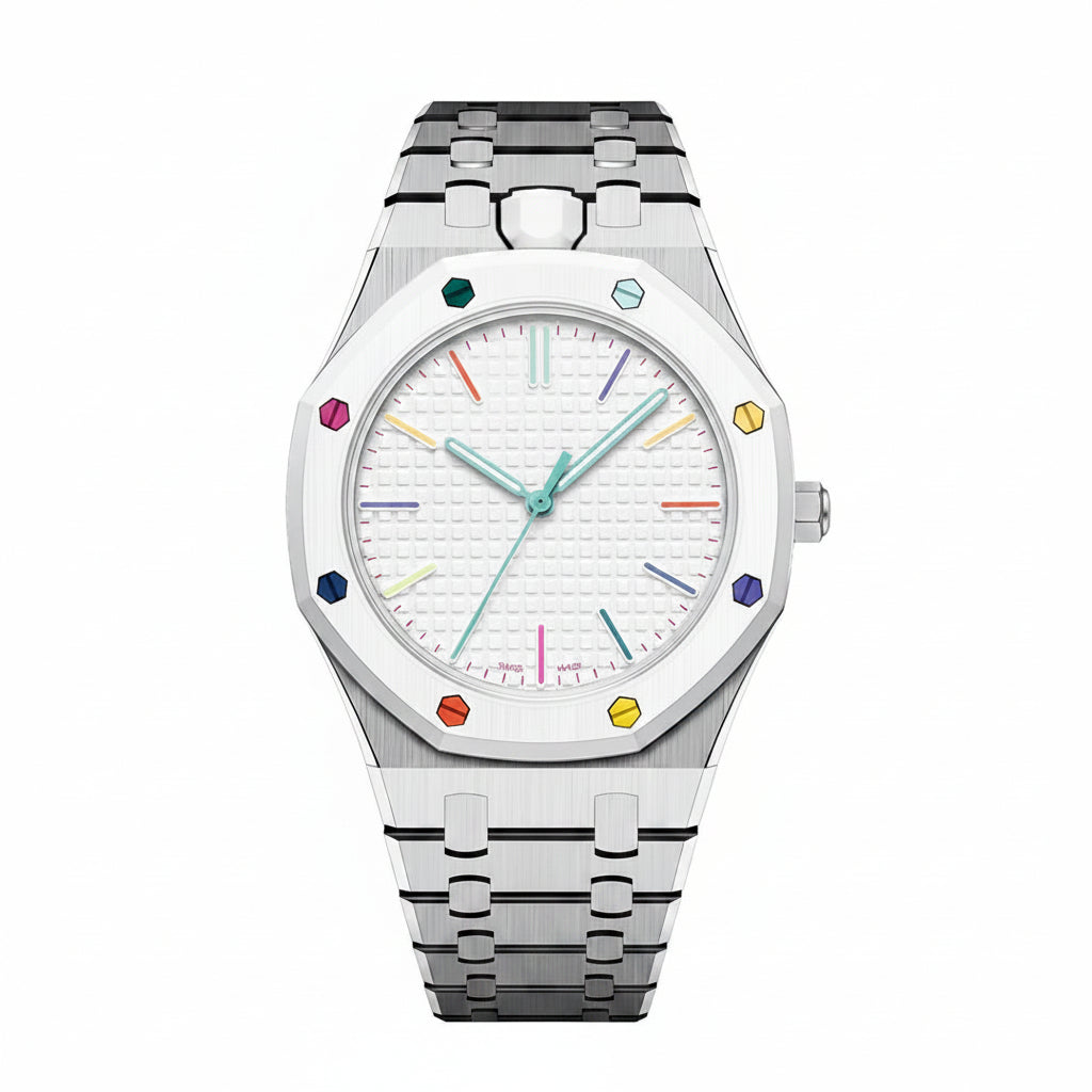 [Azure Tears]OAK POP EXCLUSIVE SILVER STEEL STRAP